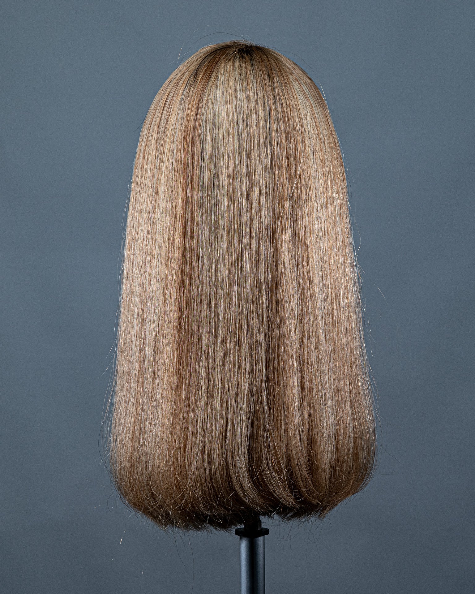 Peruca Loira com Franja - Cabelo Humano