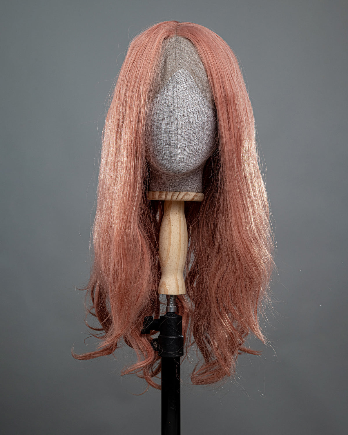 Peruca Front Lace Sintética Cor-de-Rosa